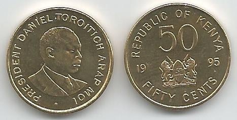 Kenya Km28(U) 50 Cents