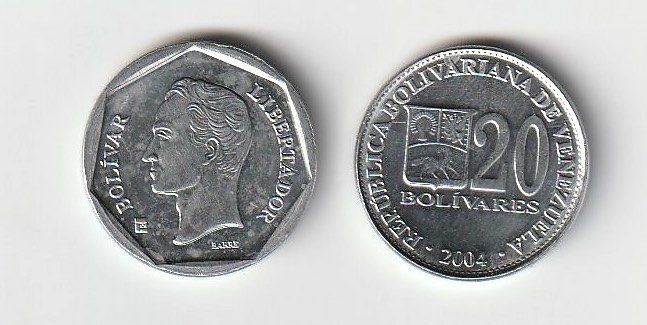 Venezuela Km81a.2(U) 20 Bolivares