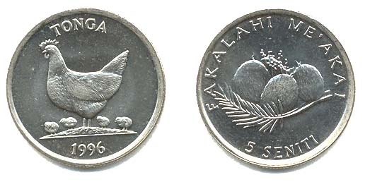 Tonga Km68(U) 5 Senti