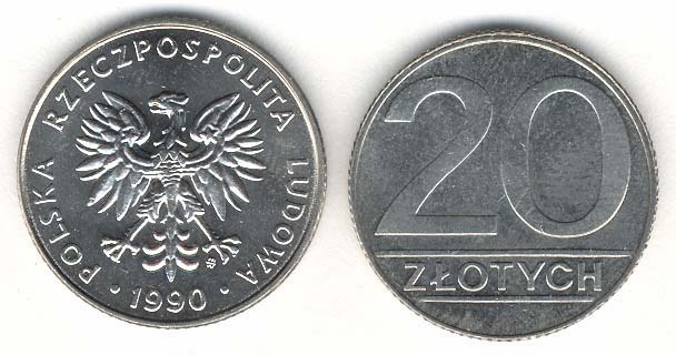 Poland Km153.2(U) 20 Zlotych