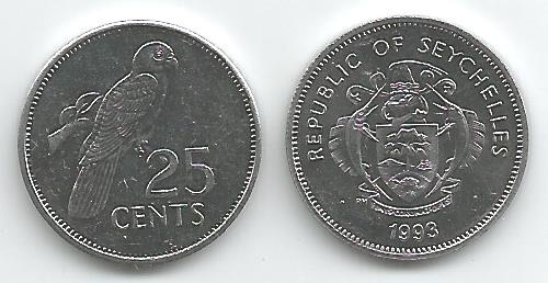 Seychelles Km49a(U) 25 Cents