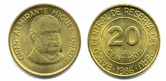 Peru Km294(U) 20 Centimos
