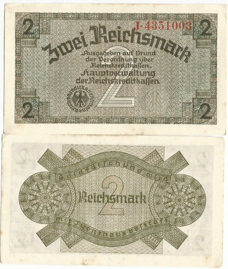Germany Pr137(Au-U) 2 Reichsmark