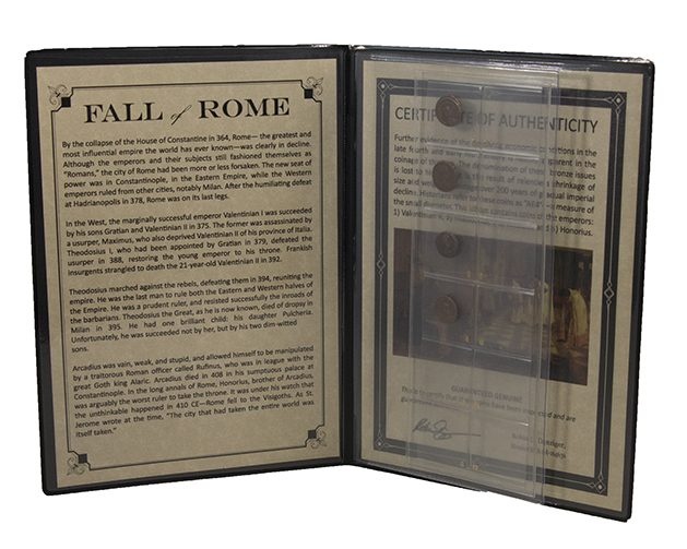 Fall Of Rome: Four “Ae4” Coins Of The Late Roman Empire (Album)