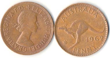 Australia Km56(Vf) 1 Penny (Kangaroo)