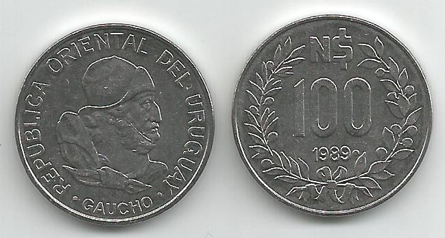 Uruguay Km96(U) 100 Nuevo Pesos