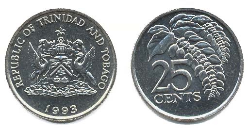 Trinidad & Tobago Km32(U) 25 Cents