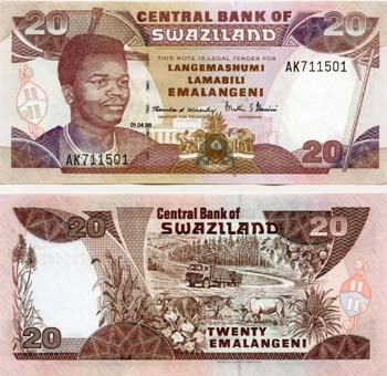 Swaziland P25(U) 20 Emalangeni