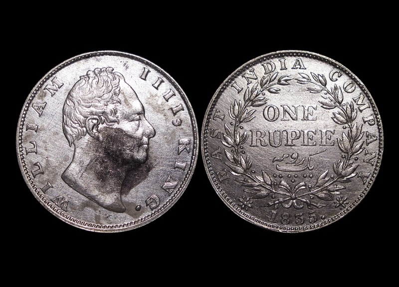 British India, William Iv (1834-1837), Silver Rupee, Calcutta Mint, A Lot Of (1) Coin