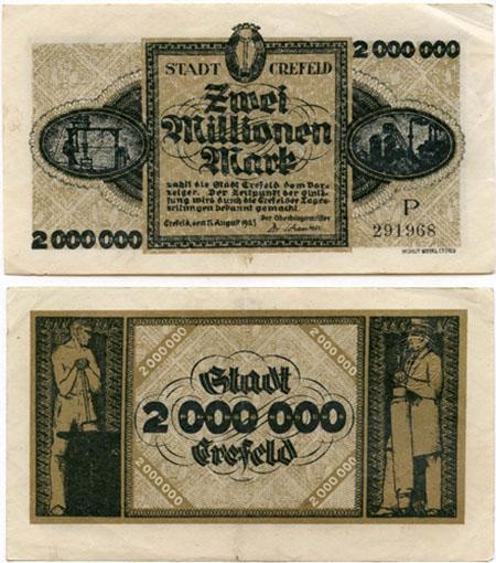 Germanyp1923-1(F-Au) 2 Millionen Mark