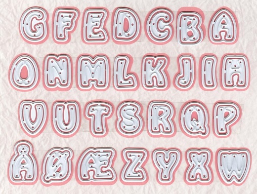 Nellie's Choice Shape Dies - Alphabet Die Set