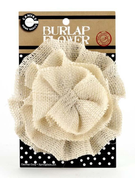 Canvas Corp Burlap Flower
