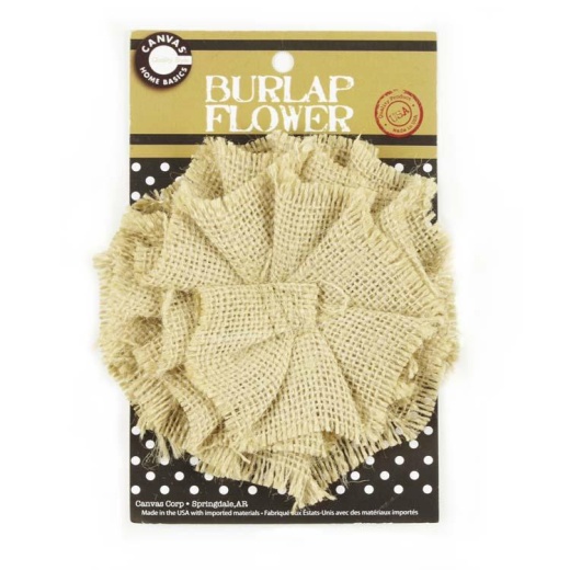 Canvas Corp Burlap Flower