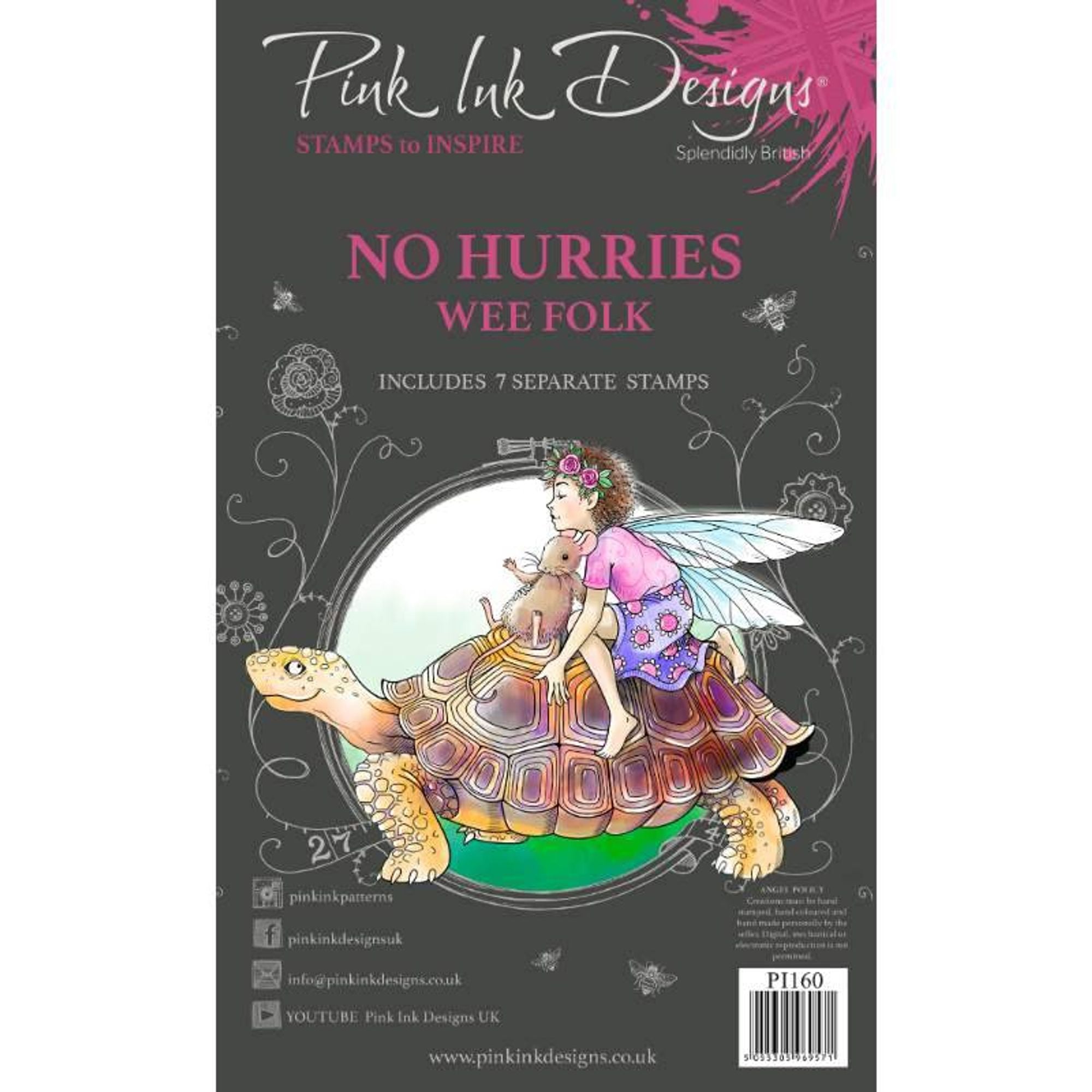 Pink Ink Designs A6 Clear Stamp-No Hurries -PI160