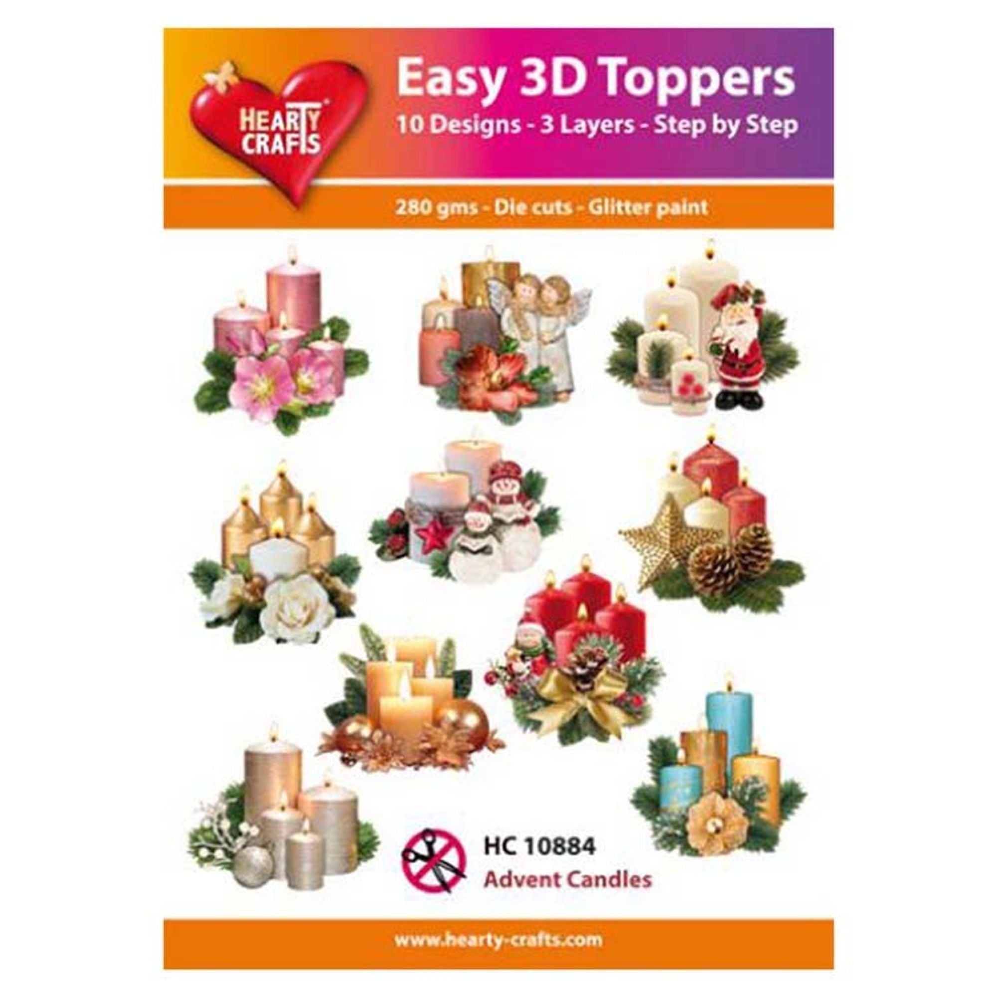 Hearty Crafts Easy 3D Toppers - Angel Wings