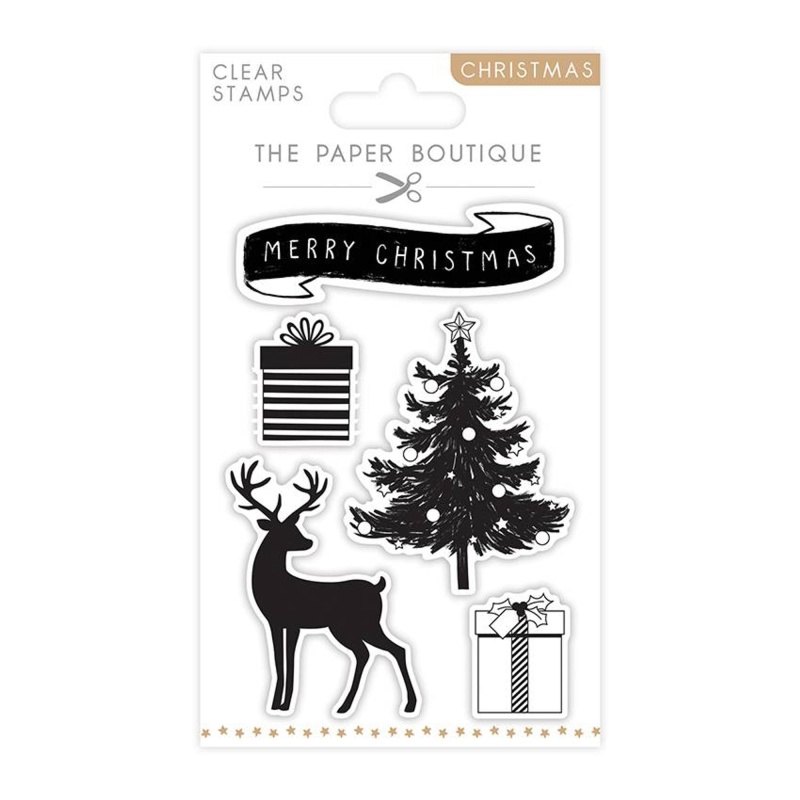 The Paper Boutique Merry Christmas A6 Stamp Set