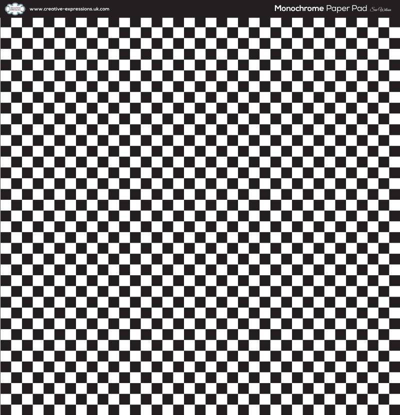 Creative Expressions Sue Wilson Monochrome Stripes 8 In X 8 In Paper Pad