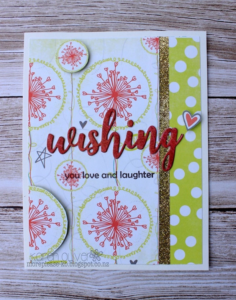 Frantic Stamper Precision Die - Giant Layered Wishes