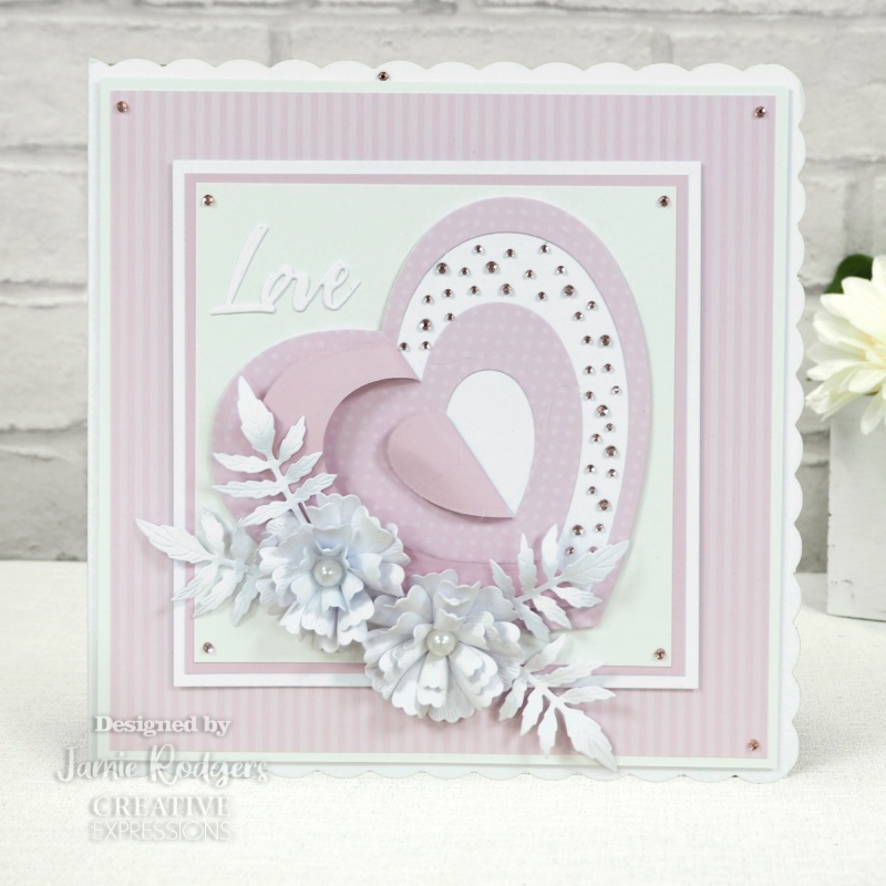 Creative Expressions Jamie Rodgers In And Out Collection Hearts Craft Die
