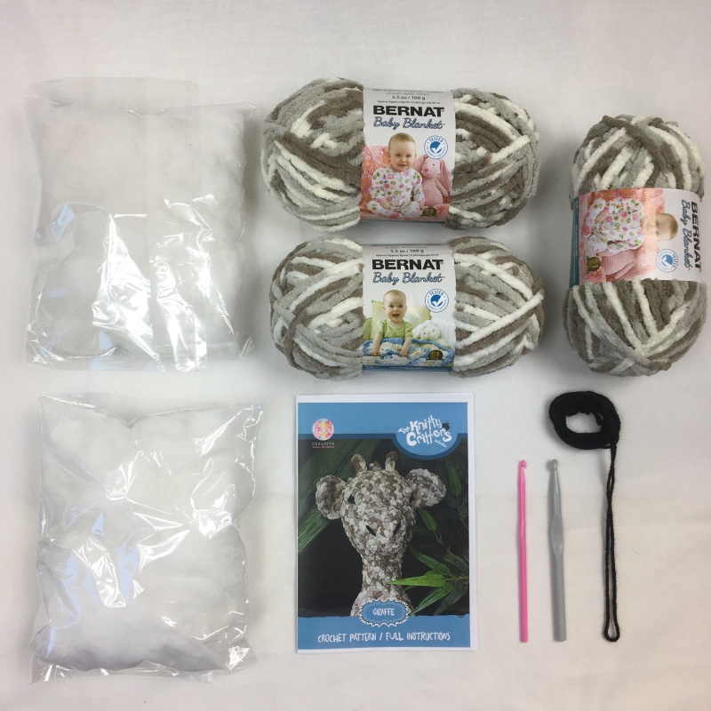 Knitty Critters Crochet Kit – Geoffrey Giraffe