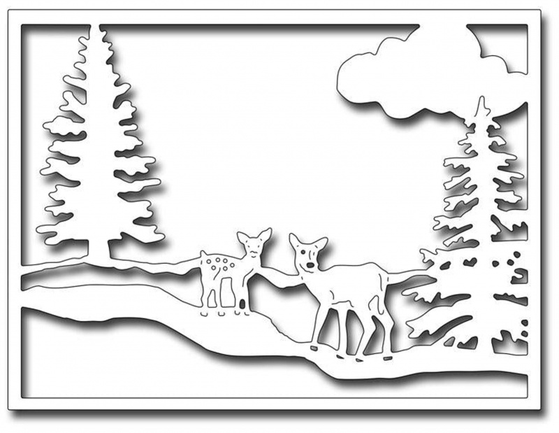 Frantic Stamper Precision Die - Winter Wonderland Card Panel