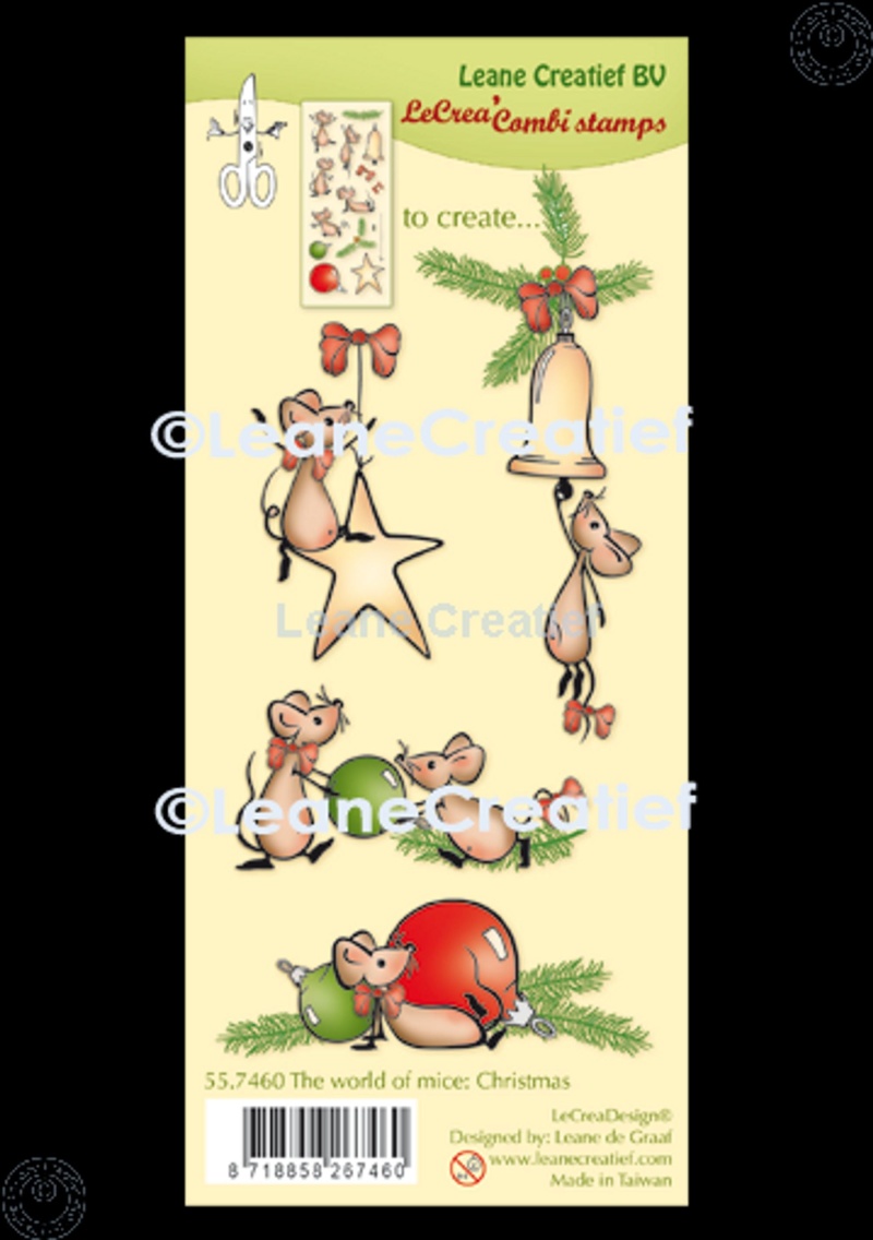 Lecreadesign Combi Clear Stamp The World Of Mice Christmas