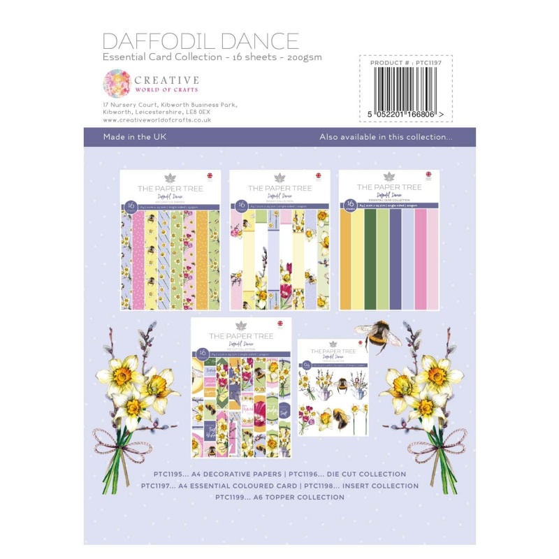 The Paper Tree Daffodil Dance A4 Essential Colour Card