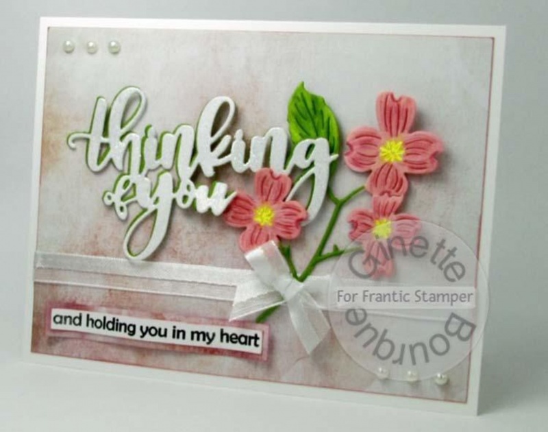 Frantic Stamper Clear Stamp Set - Giant Thinking Of You