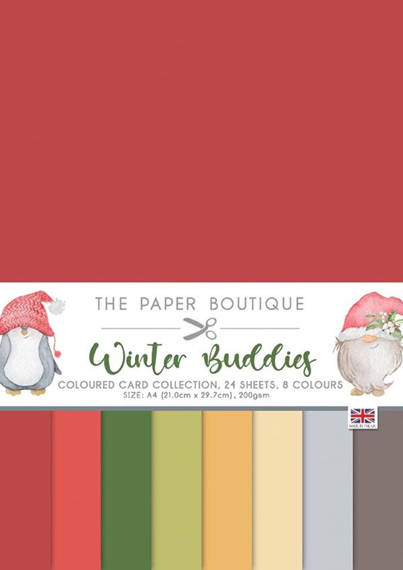 The Paper Boutique Winter Buddies Colour Card Collection