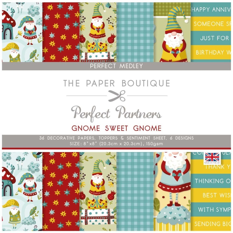 The Paper Boutique Perfect Partners - Gnome Sweet Gnome 8 In X 8 In Medley