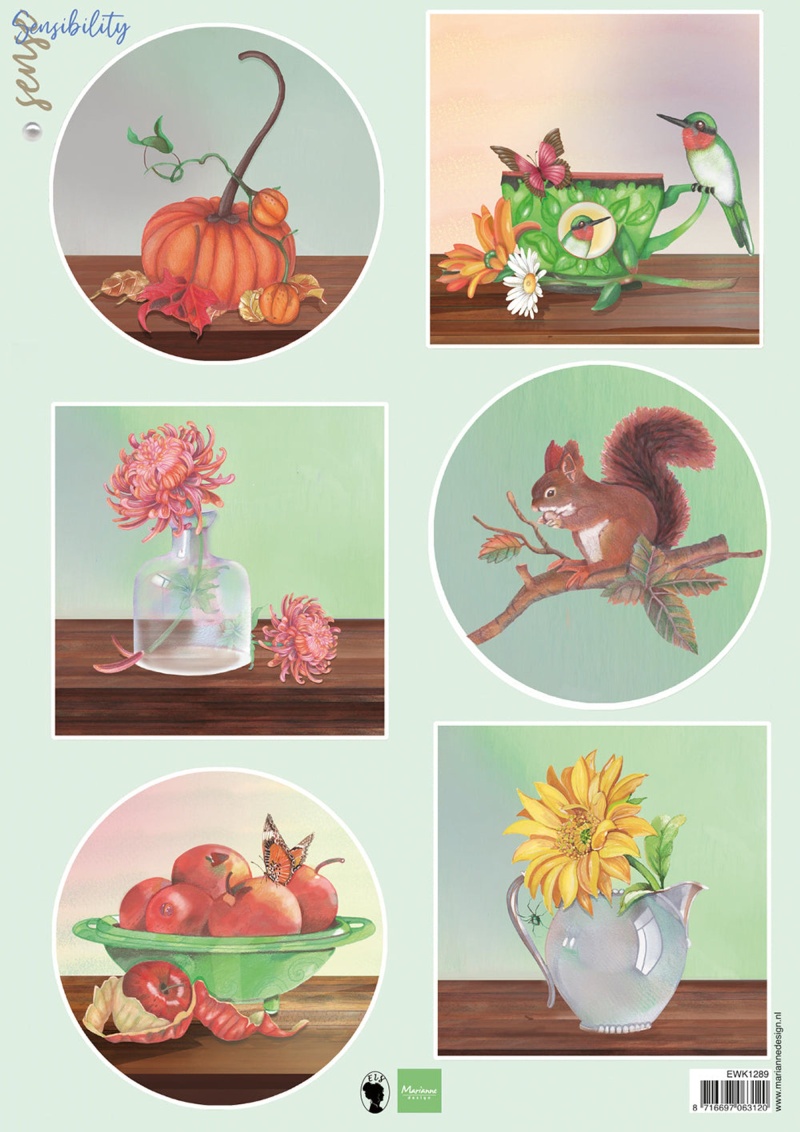 Marianne Design A4 Cutting Sheet - Sensibility Autumn