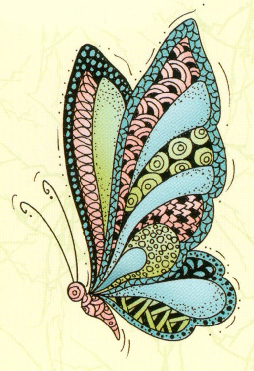 Lea'bilities Clear Stamp - Doodle Butterfly