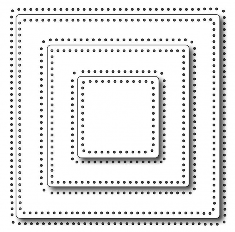 Frantic Stamper Precision Die - Pinprick Squares