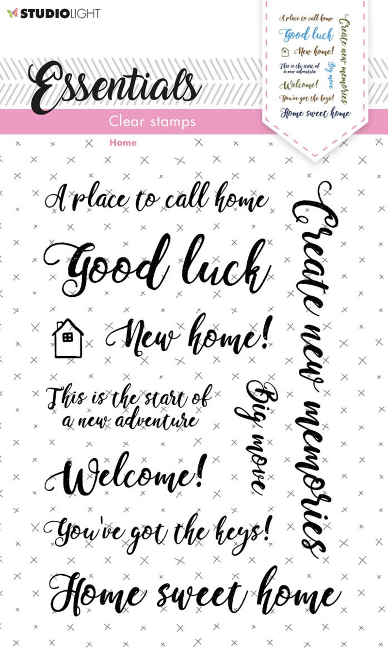 Sl Clear Stamp Sentiments/Wishes - Home Essentials 105X148x3mm 1 Pc Nr.180