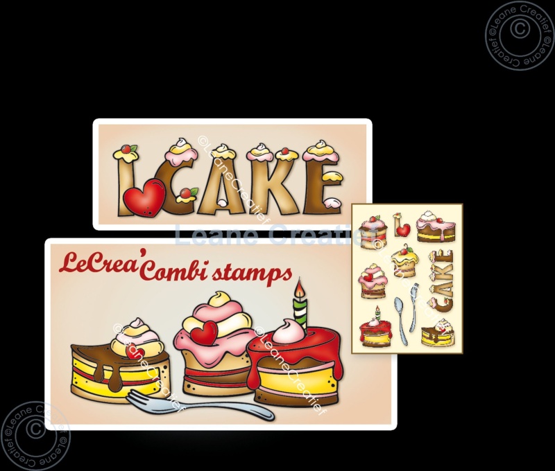 Lecreadesign Combi Clear Stamp Let’S Have Cake