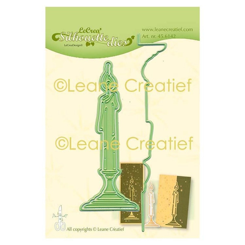Leabilitie Candle Silhouette Cut And Embossing Die
