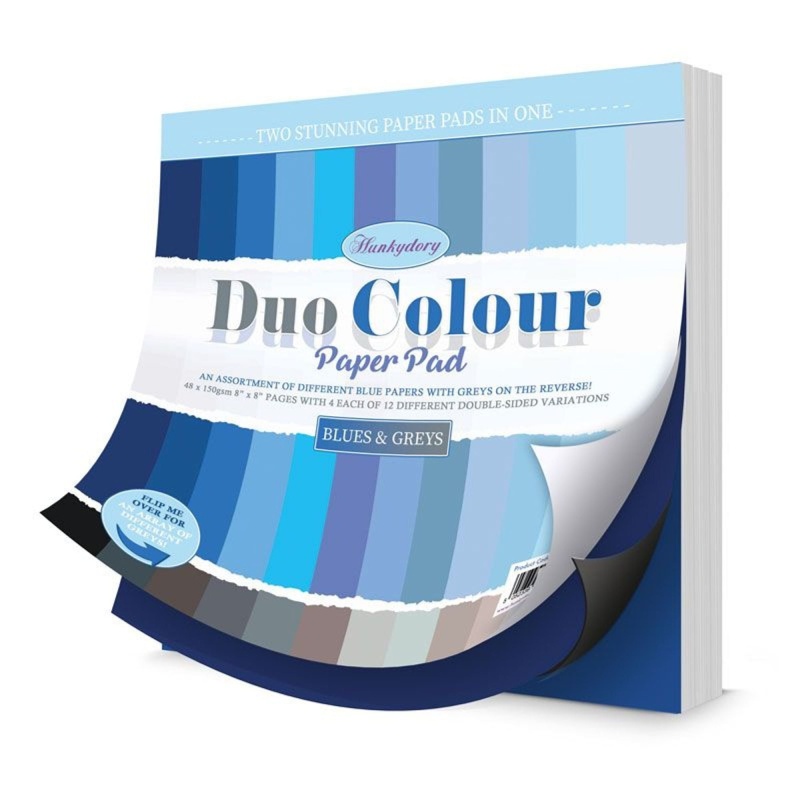 Duo Colour Paper Pad - Blues & Greys