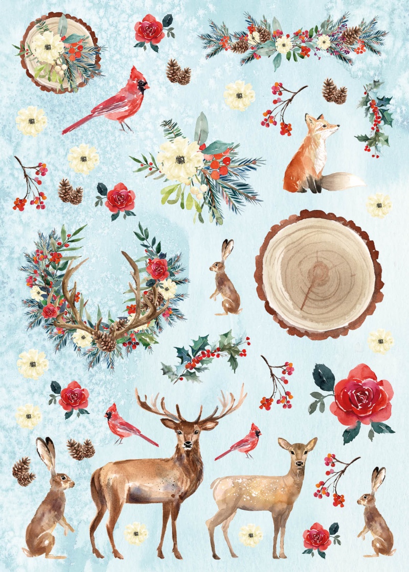 Sl Diy Block Christmas In The Forest Essentials 297X210x9mm 32 Sh Nr.32