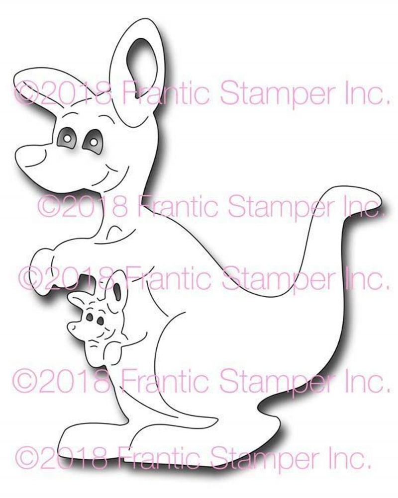 Frantic Stamper Precision Die - Matilda The Kangaroo