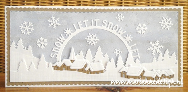 Marianne Design Craftables Die - Let It Snow Circle By Marleen