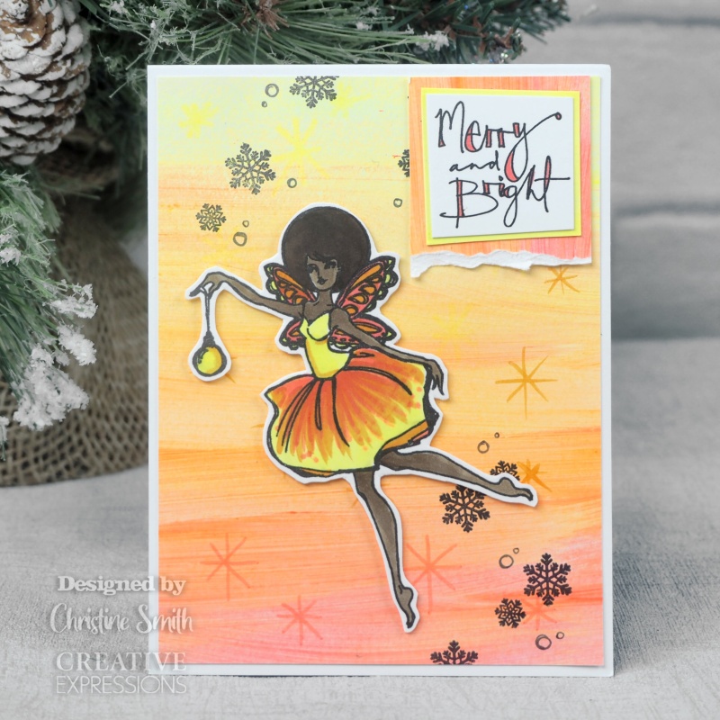 Creative Expressions Jane Davenport Snowflake Fairy 6 In X 4 In Clear Stamp Set