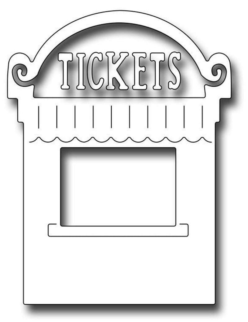 Frantic Stamper Precision Die - Ticket Booth