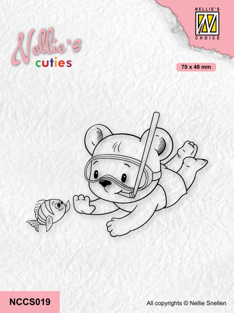 Nellie's Choice Clear Stamp Nellie's Cuties - Hi Buddy