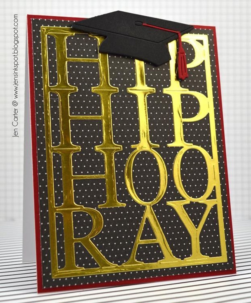 Frantic Stamper Precision Die - Hip Hip Hooray Card Panel