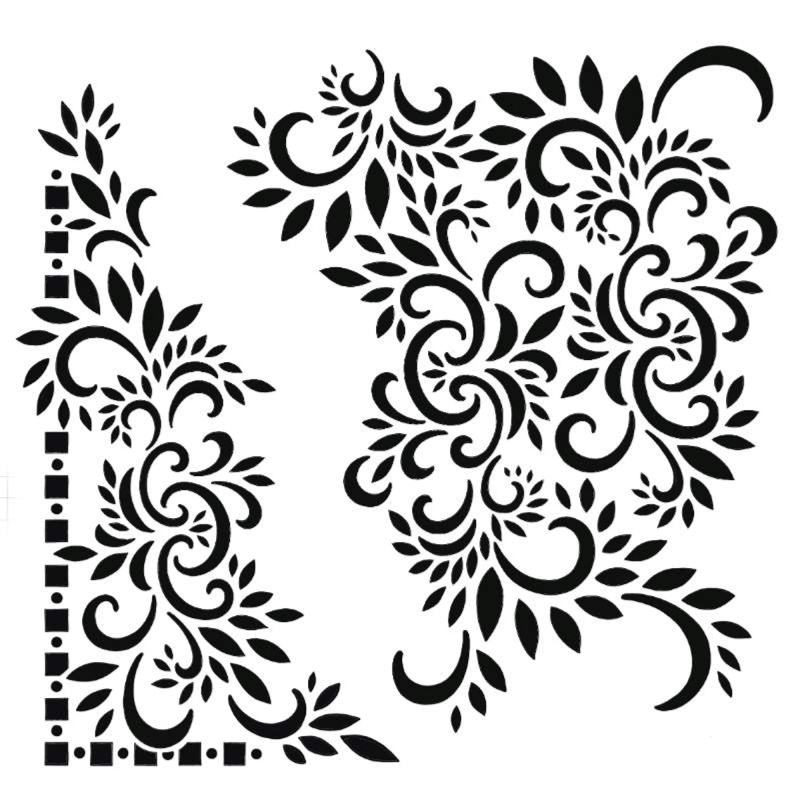 Creative Expressions Henna Petals 7 In X 7 In Stencil