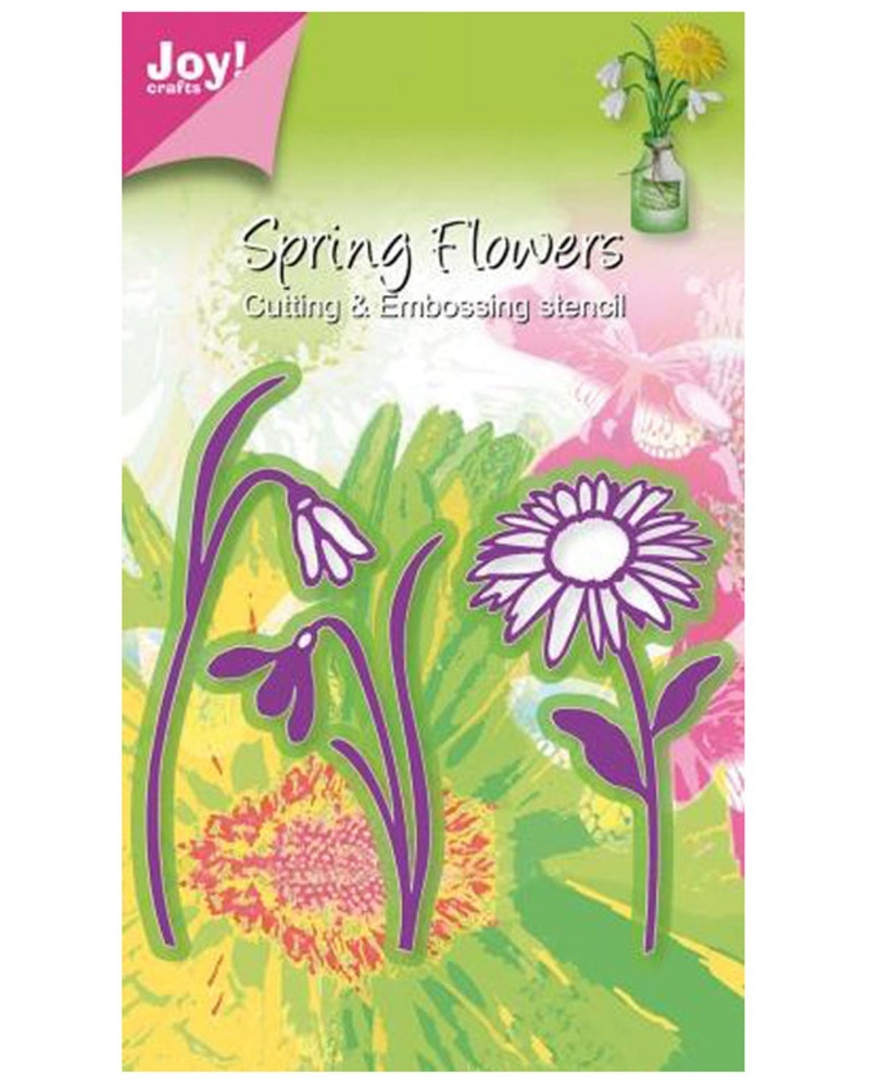 Joy! Crafts Cutting And Embossing Die - 3 Flowers, Marguerite/2X Snowdrop