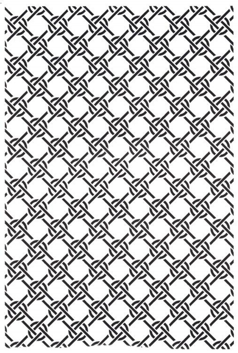 Creative Expressions Embossing Folder A4 Size - Knotted Trellis