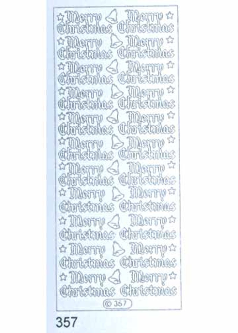 Deco Stickers - Merry Christmas Holographic Gold