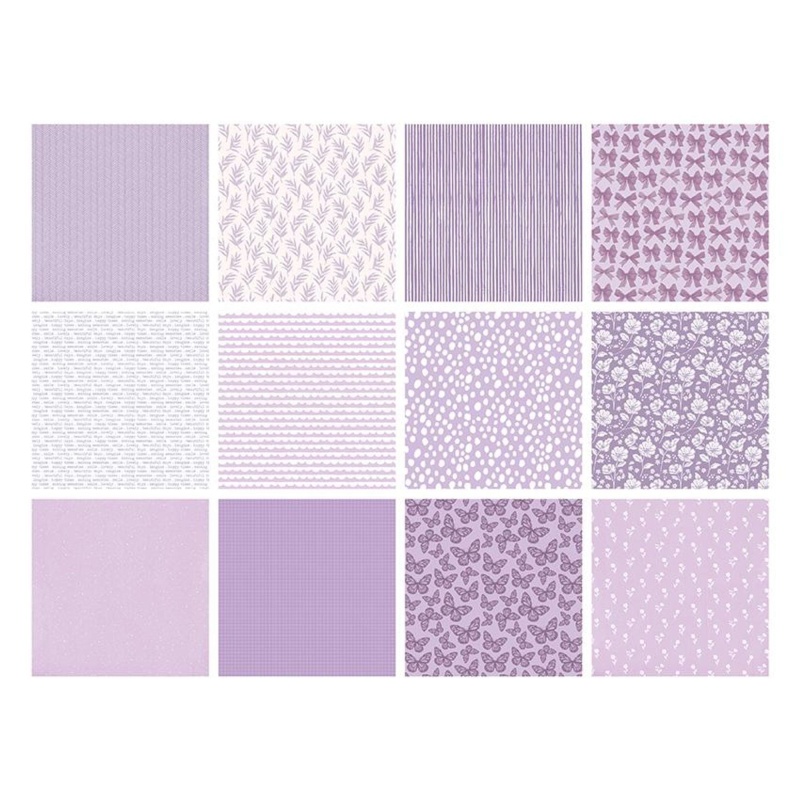 The Paper Boutique Everyday - Shades Of - Lilac 8 In X 8 In Pad