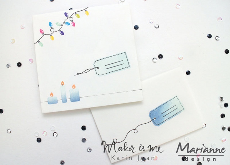 Marianne Design Stamps Giftwrapping: Tags & Threads
